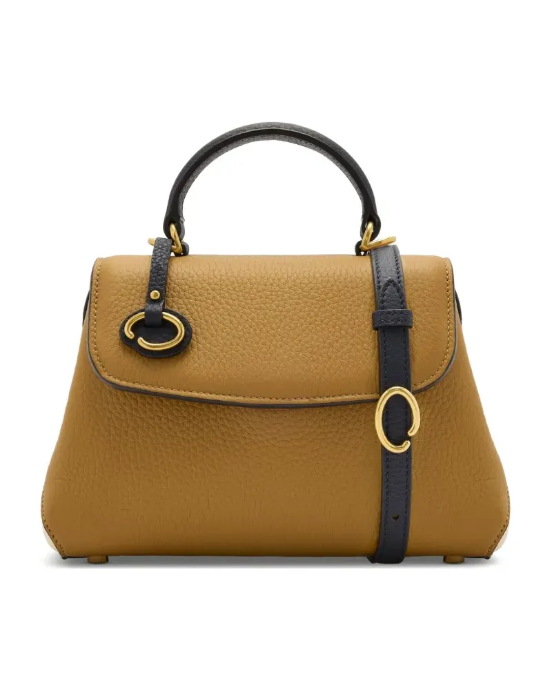 Oscar de la Renta Handtasche mit Logo-Print - Nude Nude