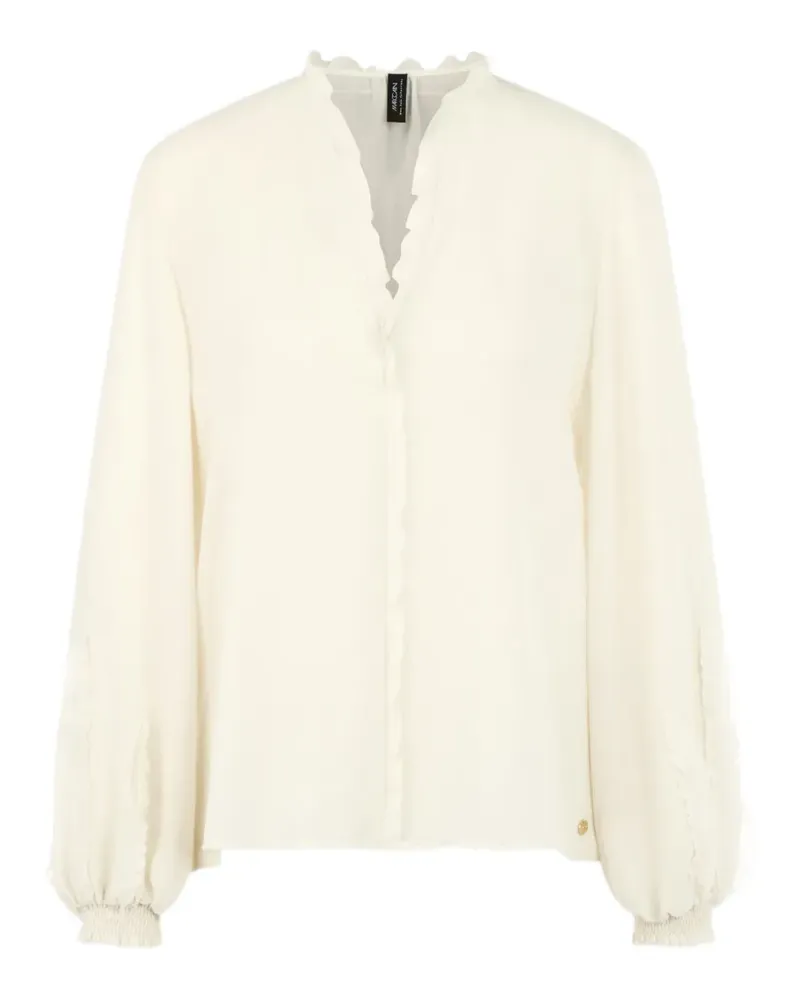 Marc Cain ruffled-detail blouse - Nude Nude