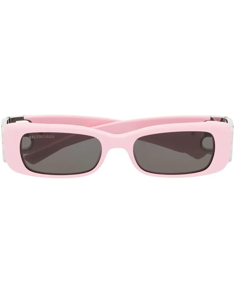 Balenciaga Eckige Sonnenbrille mit Kristallen - Rosa Rosa