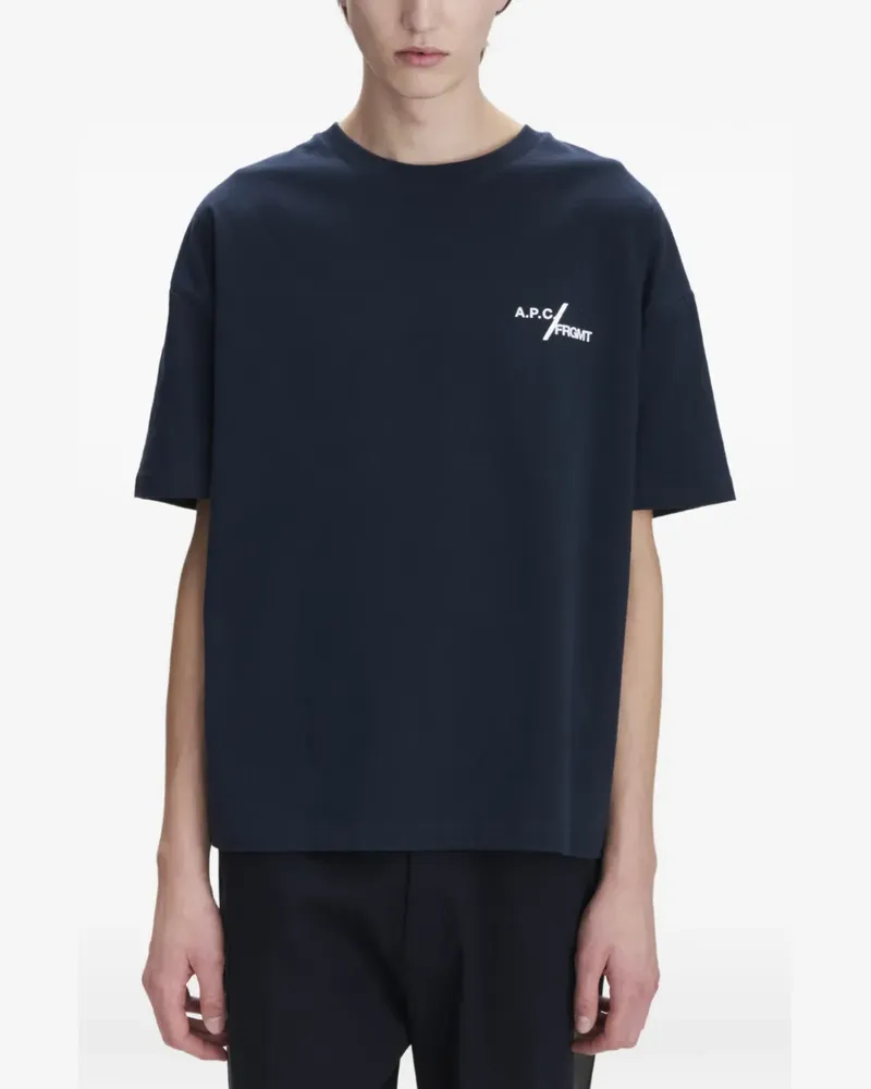 A.P.C. Klassisches T-Shirt - Blau Blau