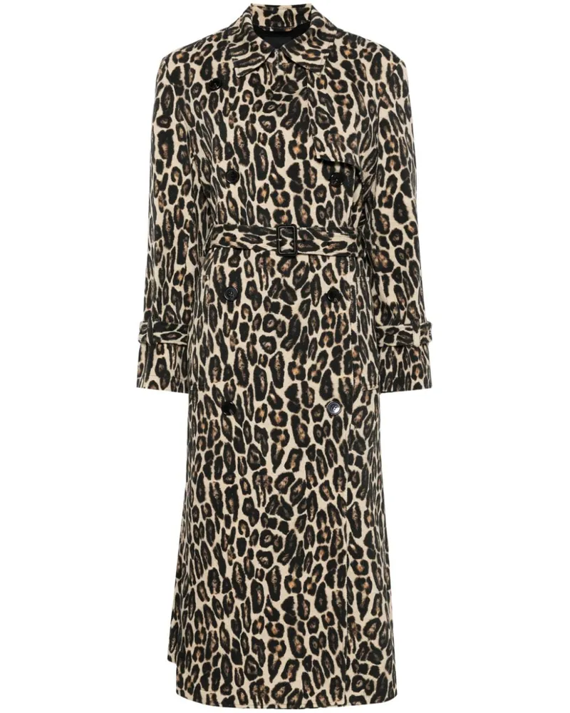 Theory Trenchcoat mit Leopardenmuster - Nude Nude