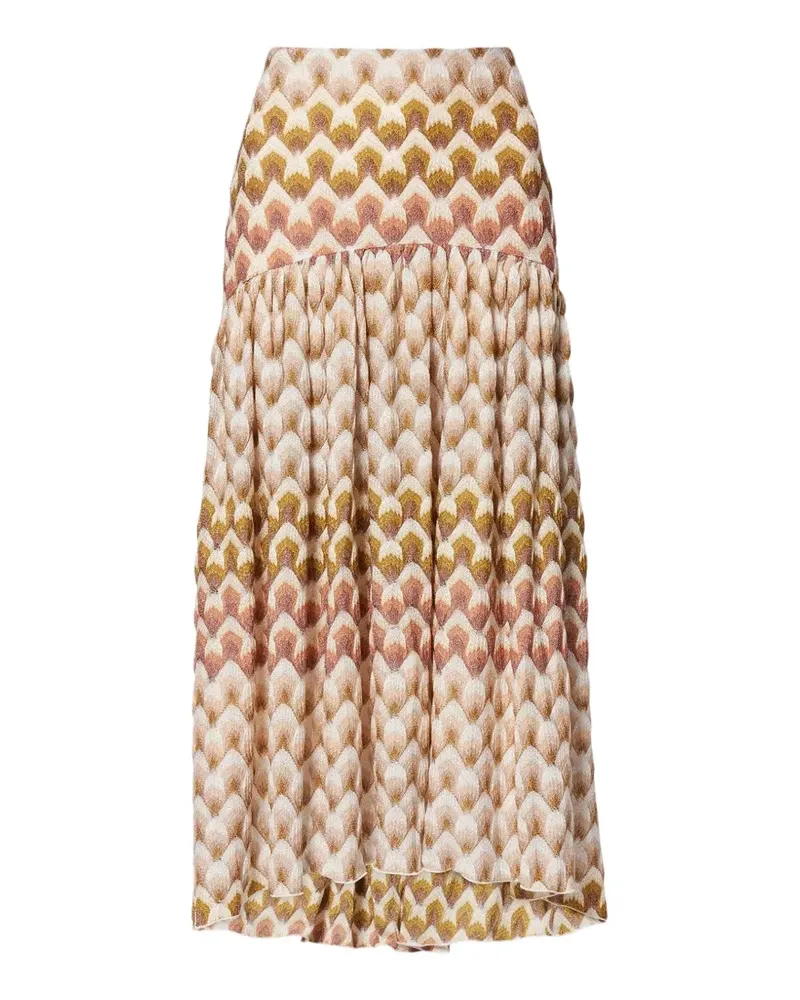 Missoni Rock Damen Rock mit Zickzackmuster - Nude Nude