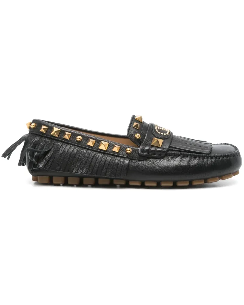 Valentino Garavani Loafer mit Nieten - Schwarz Schwarz