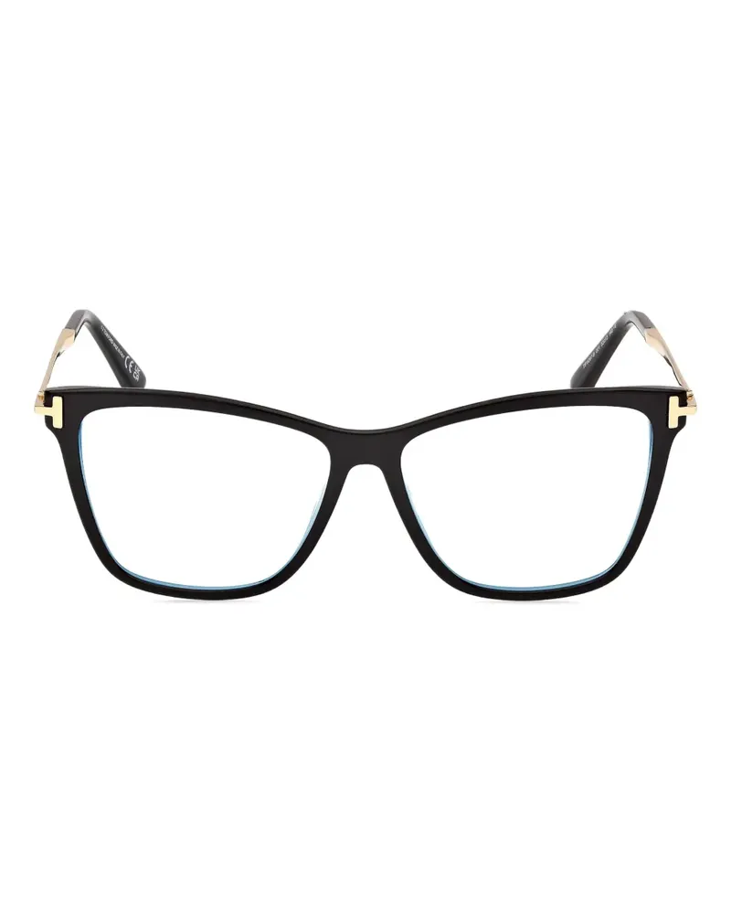 Tom Ford Brille im Cat-Eye-Design - Schwarz Schwarz