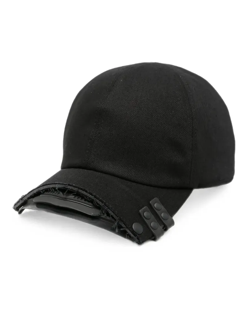 Innerraum distressed panelled baseball cap - Schwarz Schwarz