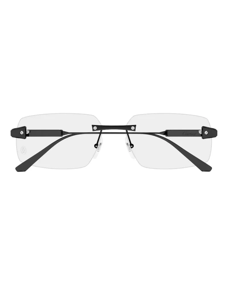 Cartier Rahmenlose Santos de Cartier Brille - Schwarz Schwarz