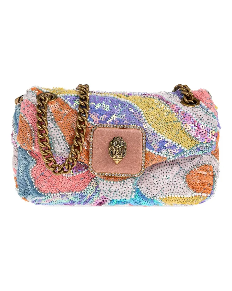 Kurt Geiger Mini Pimlico sequin-embellished shoulder bag - Rosa Rosa