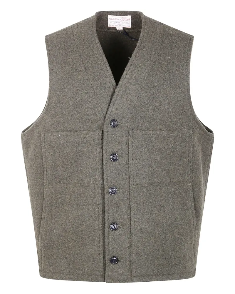 Filson button pocket gilet - Grau Grau