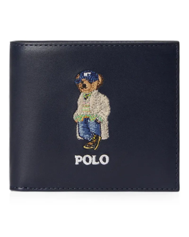 Ralph Lauren Portemonnaie mit Polo Bear - Blau Blau