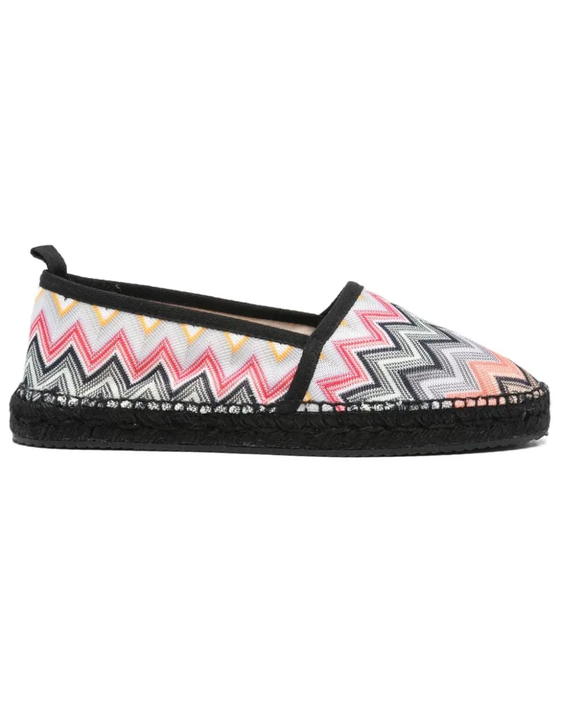 Missoni Espadrilles mit Zickzackmuster - Schwarz Schwarz