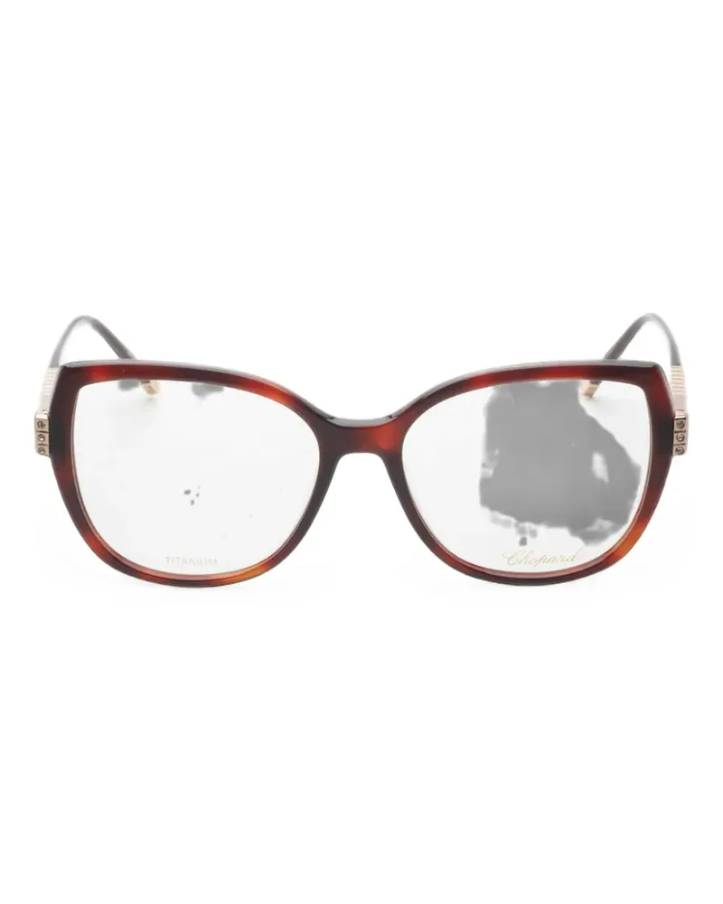 Chopard Cat-Eye-Brille in Schildpattoptik - Braun Braun