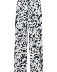 MSGM Weite Hose mit Hunde-Print Weiß