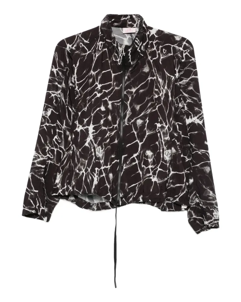 Deha Jacke mit abstraktem Print - Schwarz Schwarz