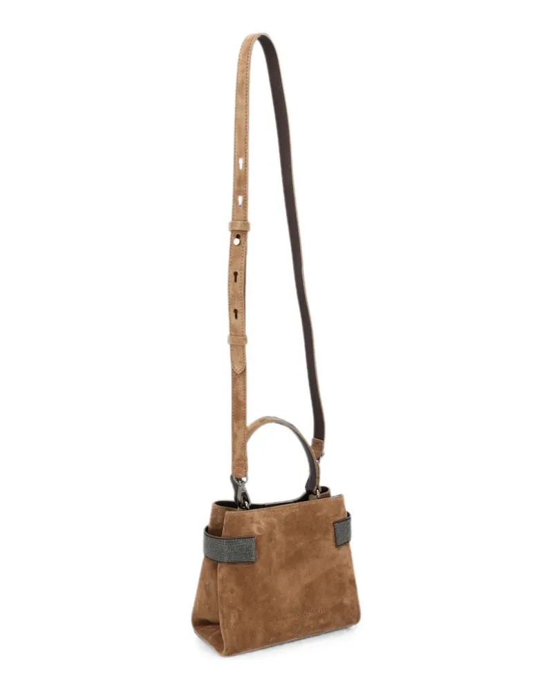 Brunello Cucinelli Kleine Essence Tasche - Braun Braun