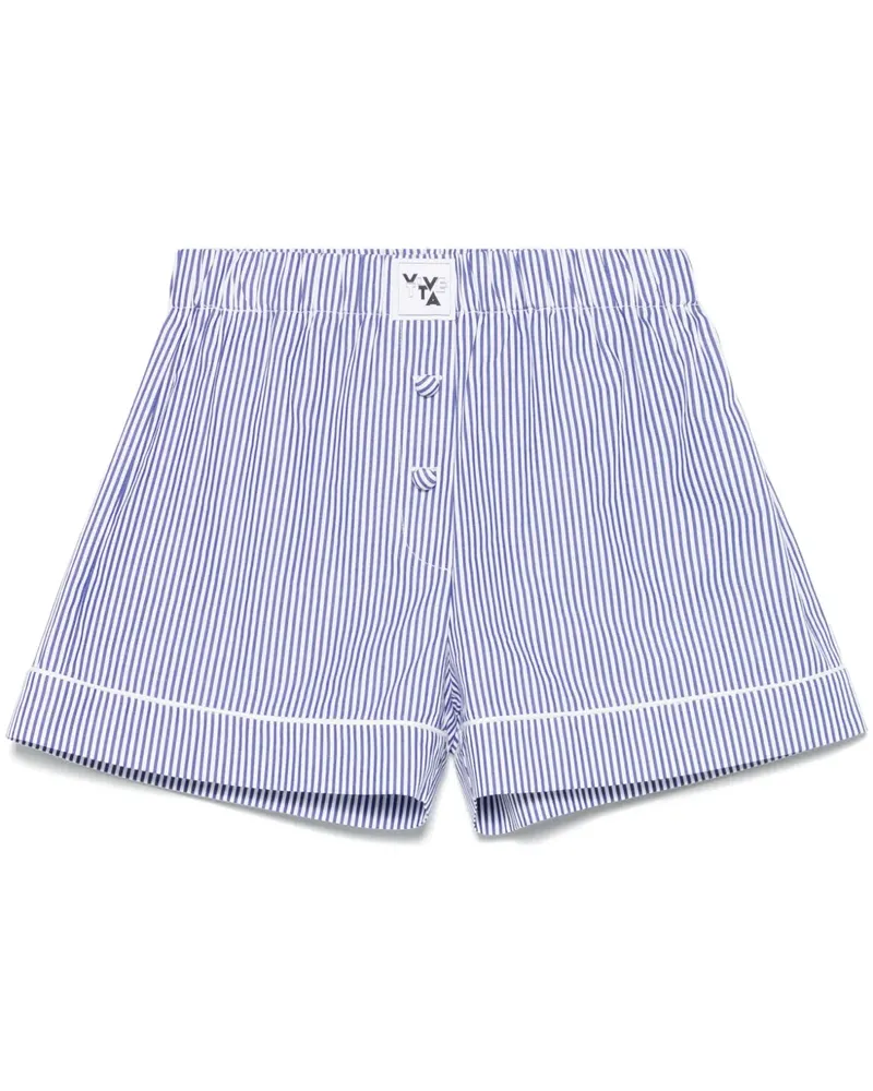 Vivetta Gestreifte Shorts - Blau Blau