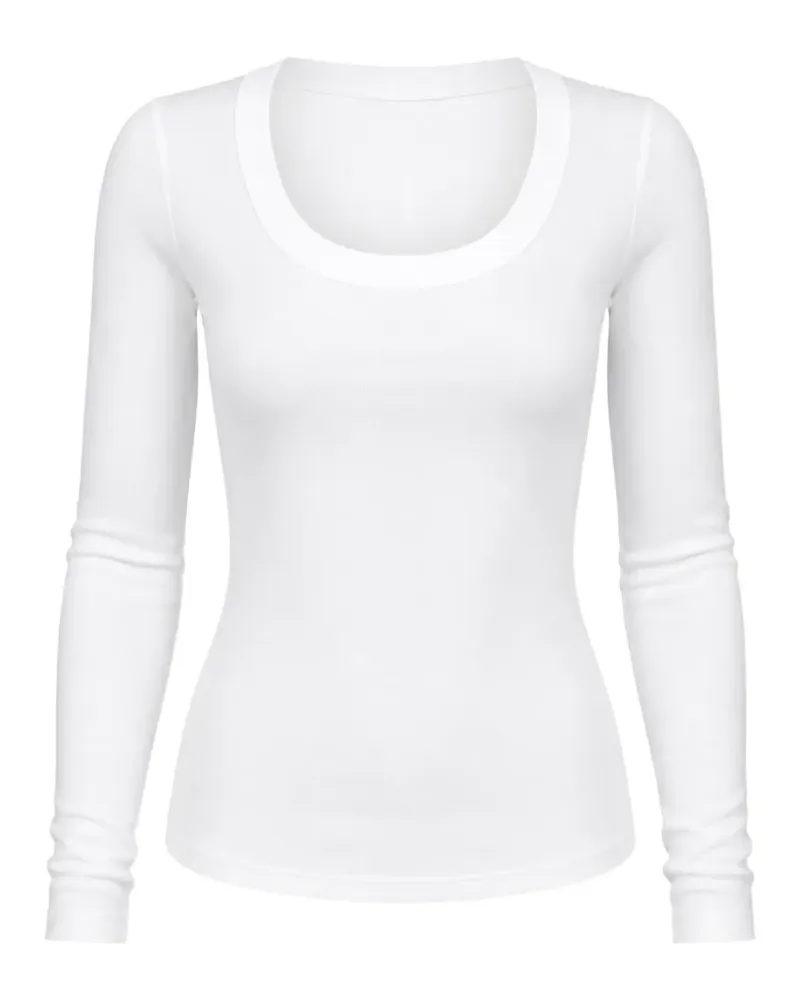 Dorothee Schumacher Klassisches Langarmshirt - Weiß Weiß