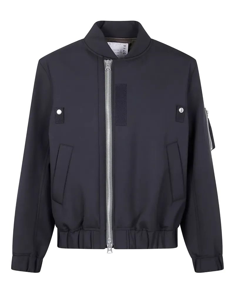 Sacai Bomberjacke mit Reißverschluss - Schwarz Schwarz