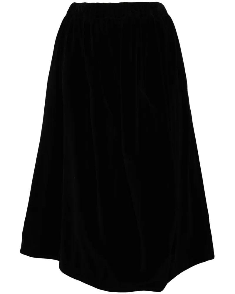 Comme des Garçons Midirock mit Einsätzen - Schwarz Schwarz