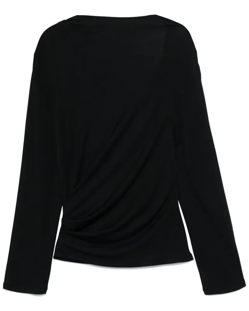 Jacquemus Drapiertes Top - Schwarz Schwarz