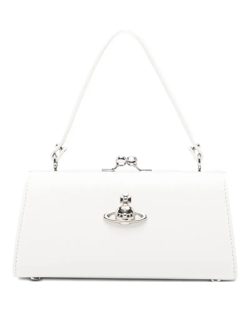 Vivienne Westwood Doll XL Frame Orb-plaque clutch bag - Weiß Weiß