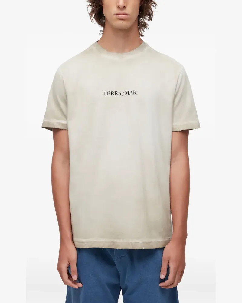 Osklen Double Terra/Mar T-Shirt mit Print - Nude Nude