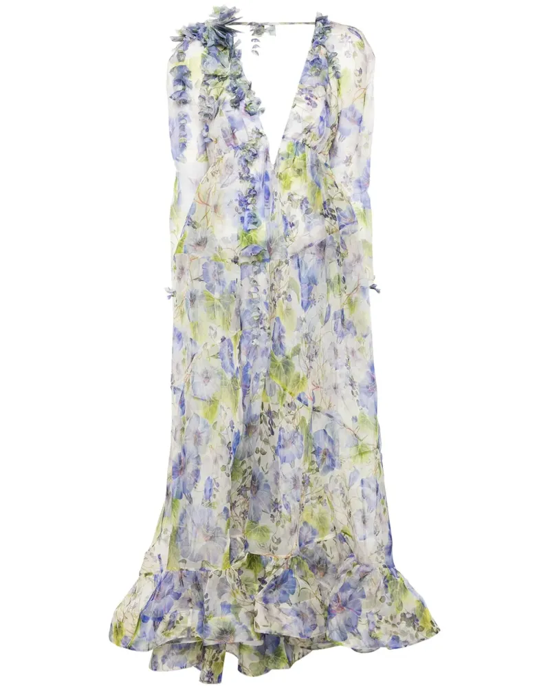 Zimmermann Florales Natura Kleid - Grün Grün