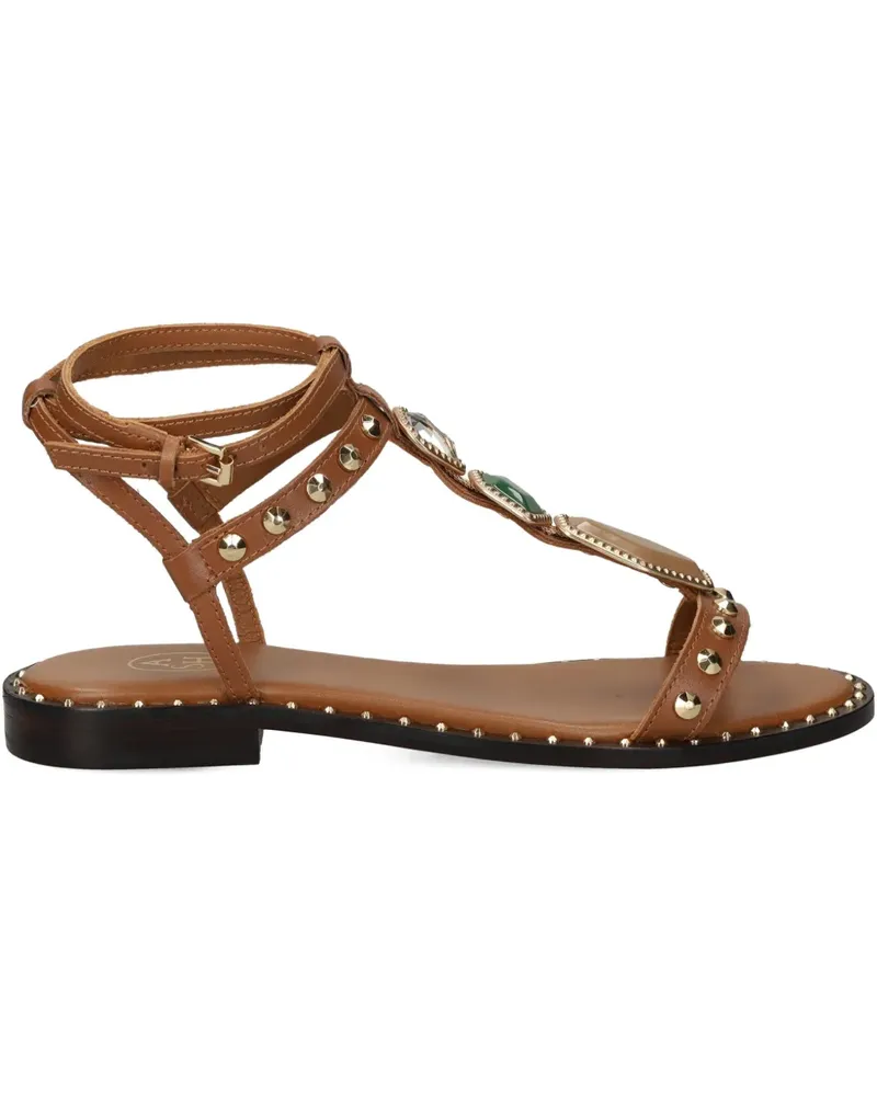 ash Sandalen mit T-Riemen - Braun Braun