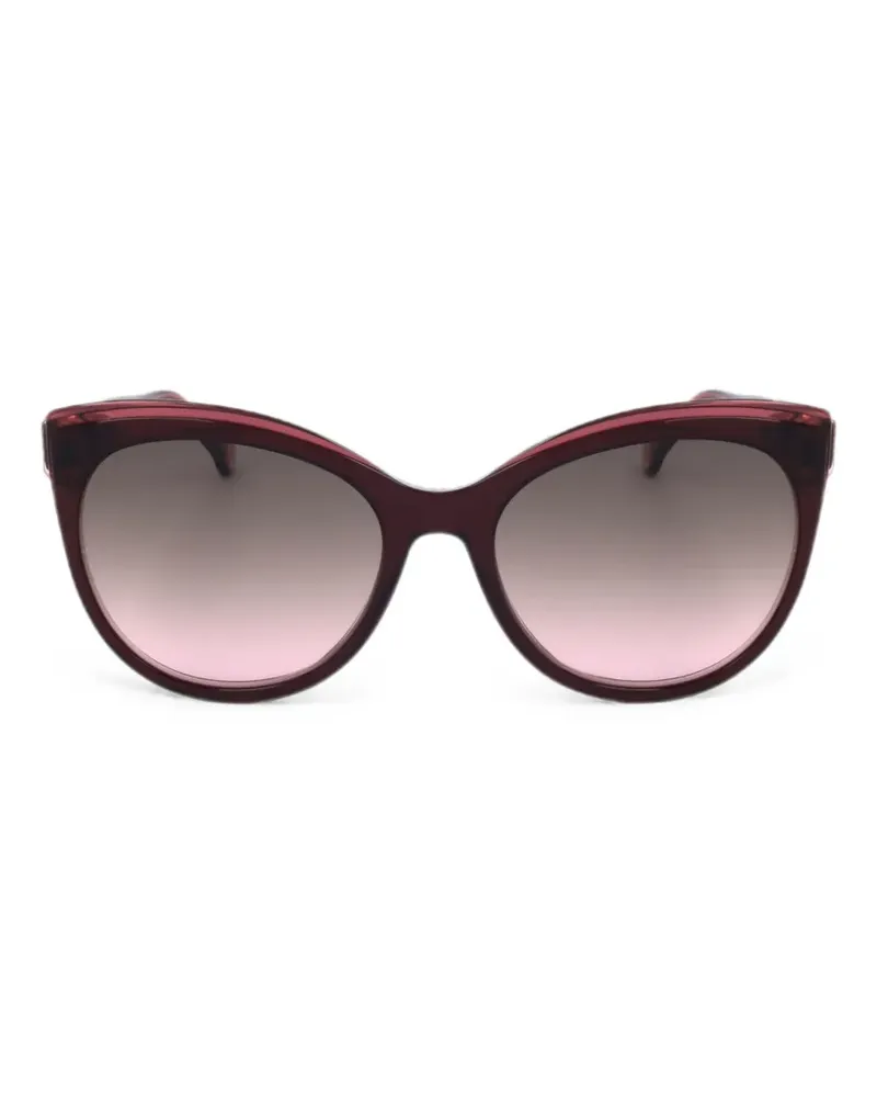 Carolina Herrera New York Sonnenbrille mit Cat-Eye-Gestell - Rot Rot