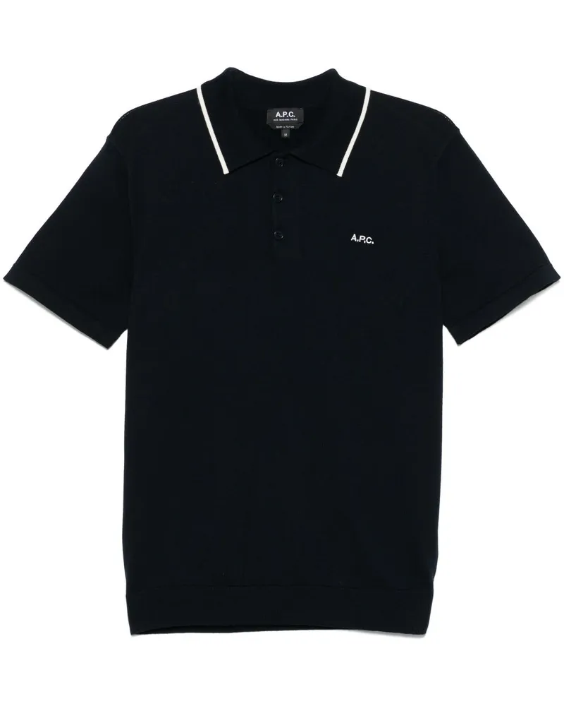 A.P.C. Flynn Poloshirt - Blau Blau