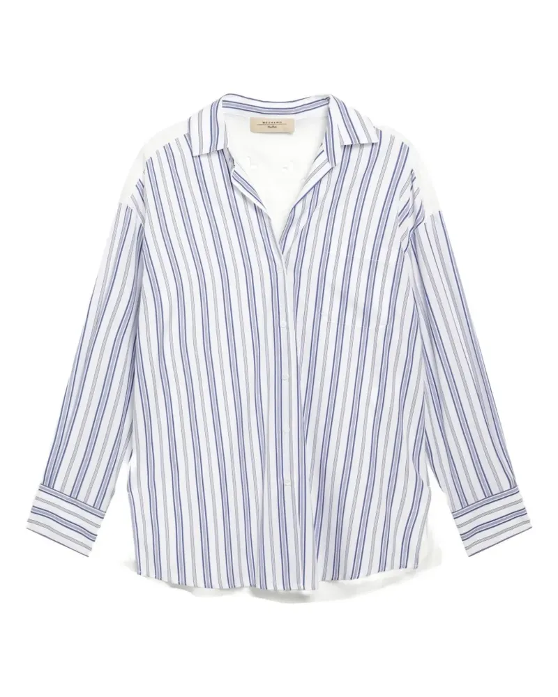 Max Mara Besticktes Hemd - Blau Blau