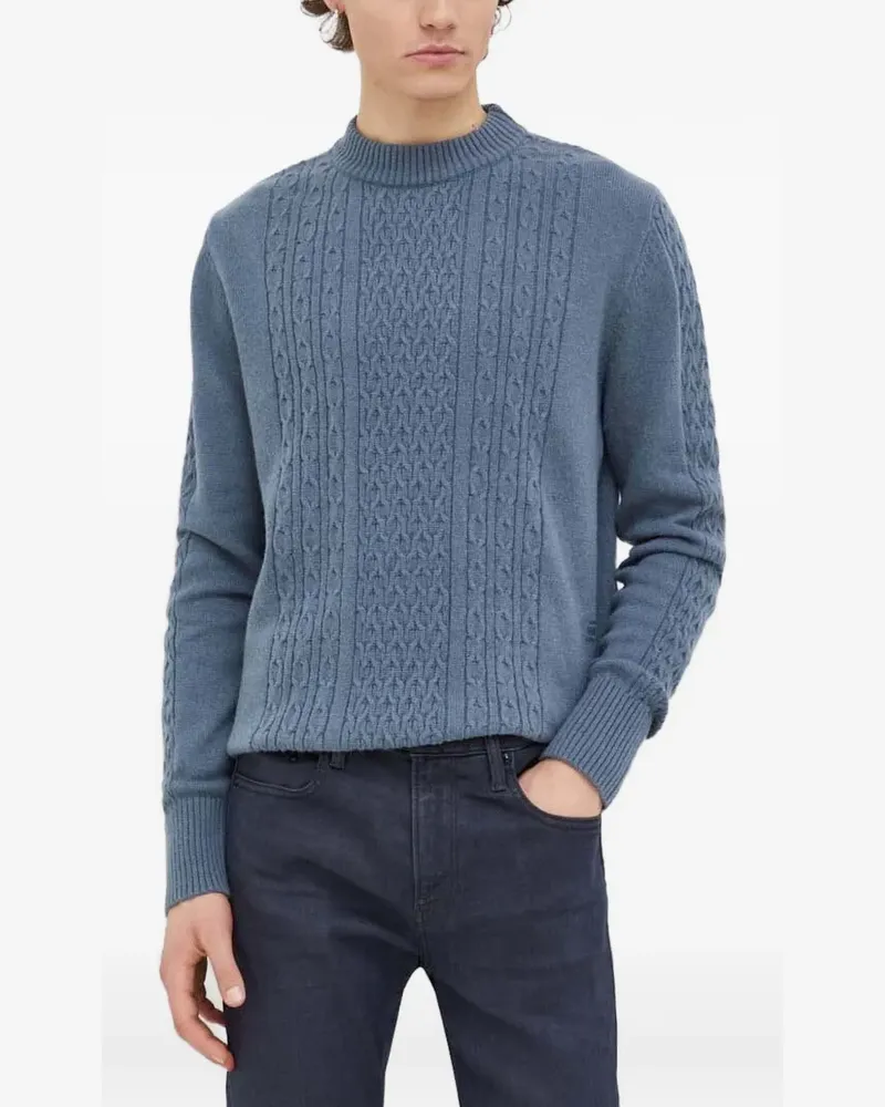 G-STAR RAW Pullover mit Zopfmuster - Blau Blau