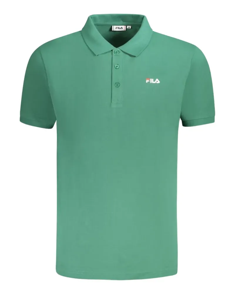 Fila logo-patch polo shirt - Grün Grün