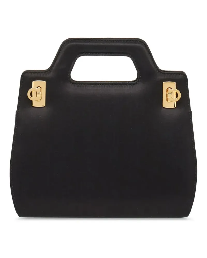 Ferragamo Wanda Gancini Mini-Tasche - Schwarz Schwarz