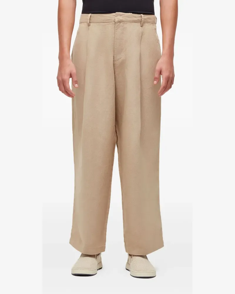 Osklen New Jazz pleated trousers - Braun Braun