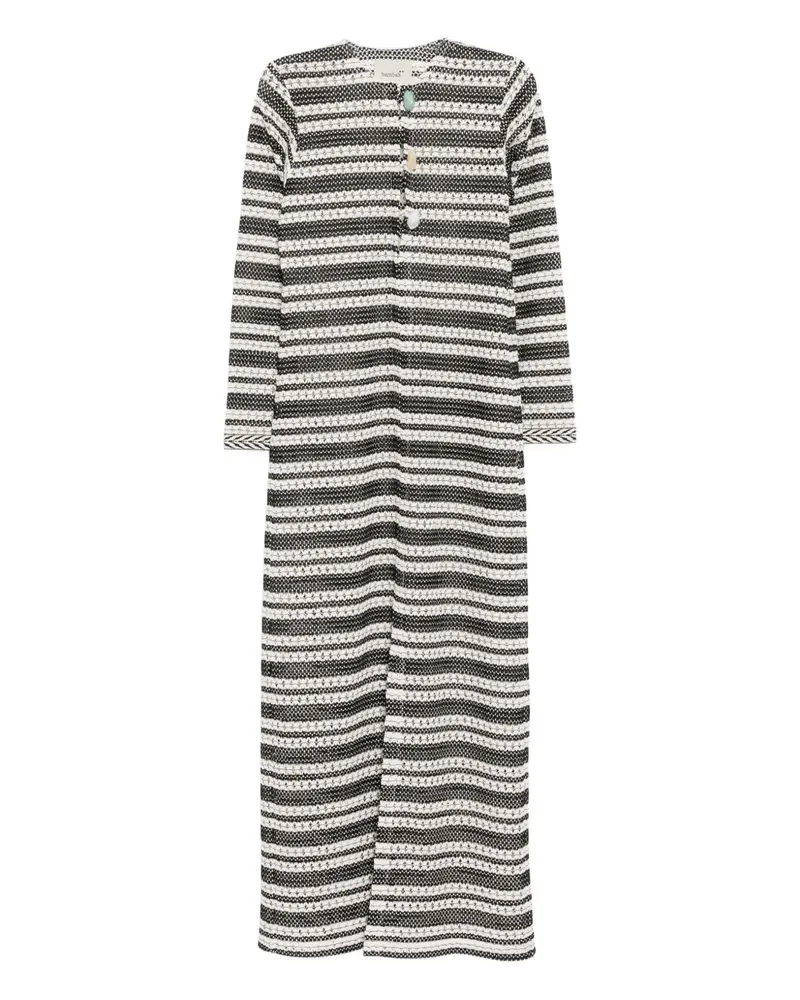 Bambah Gehäkeltes Maxikleid - Schwarz Schwarz
