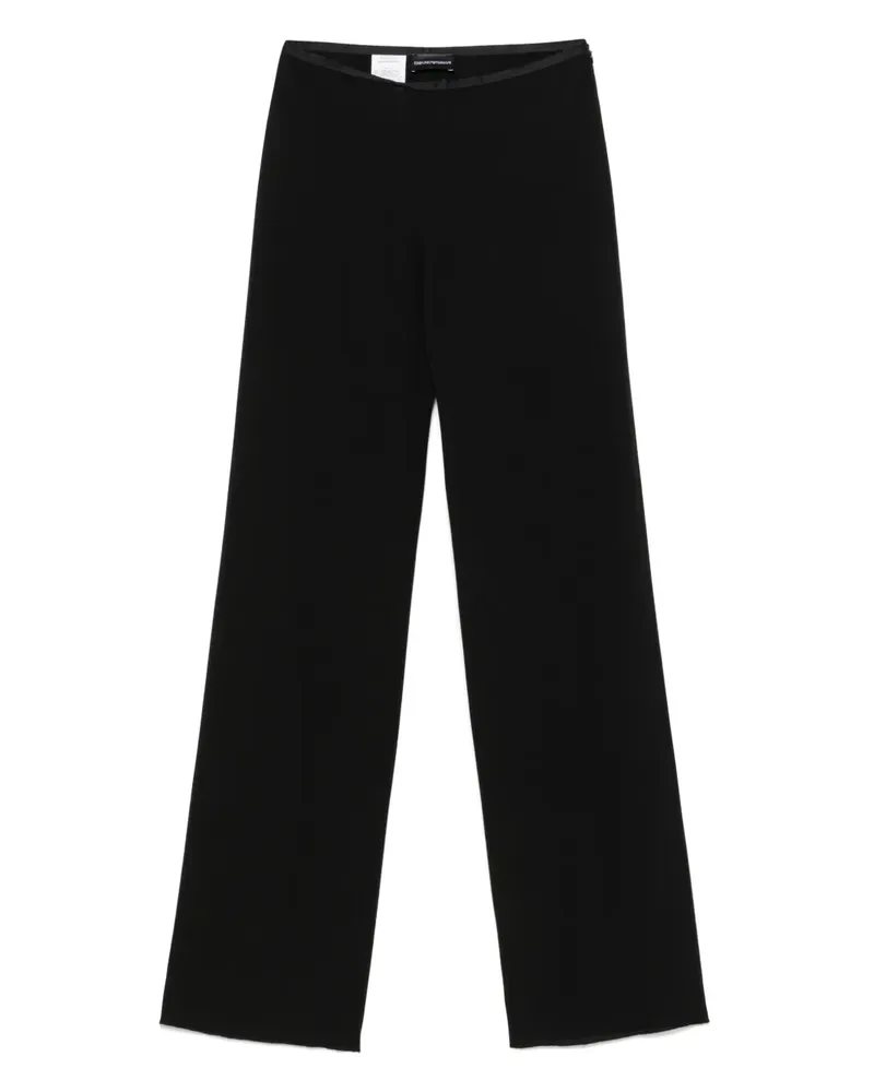 Emporio Armani Hose aus Krepp - Schwarz Schwarz