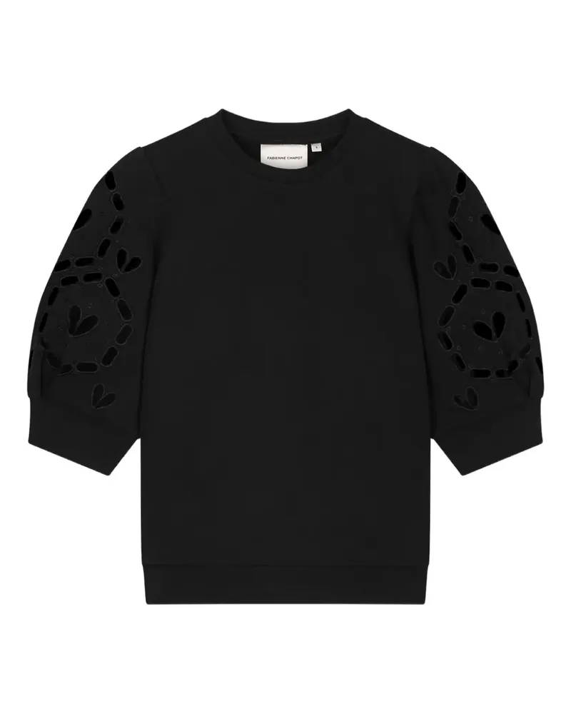 Fabienne Chapot Henriette T-Shirt mit Cut-Outs - Schwarz Schwarz