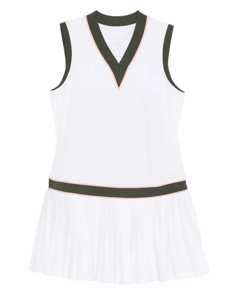 Varley Minikleid mit V-Ausschnitt - Weiß Weiß