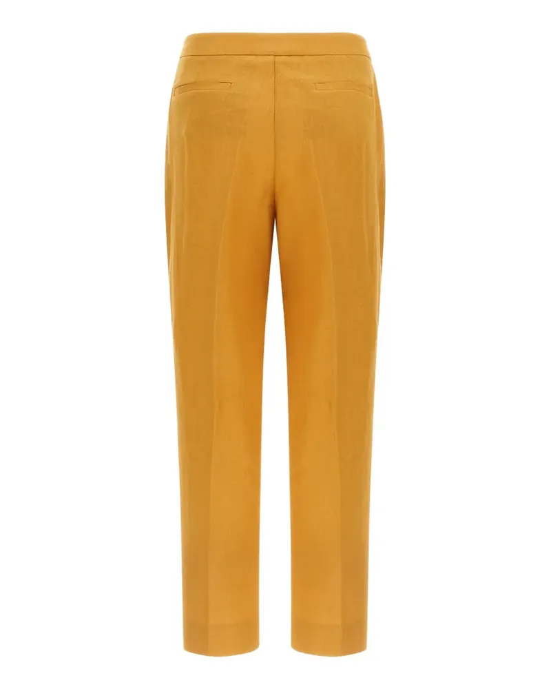 Herno pleated linen trousers - Orange Orange