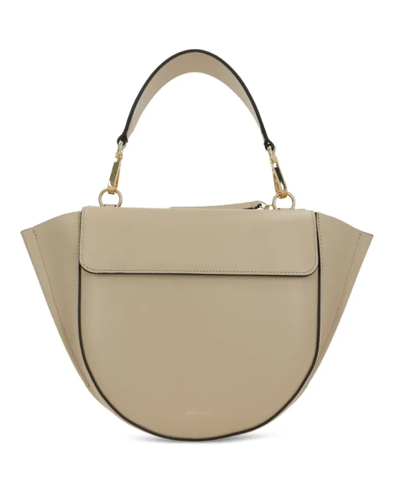 WANDLER small Hortensia leather tote bag - Nude Nude