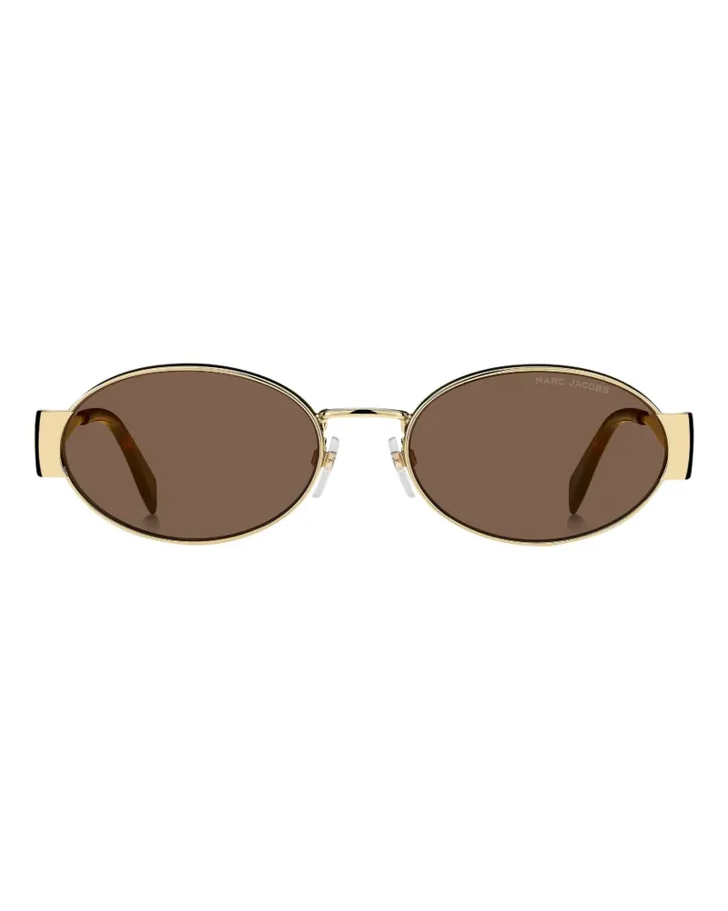 Marc Jacobs Sonnenbrille mit ovalem Gestell - Gold Gold
