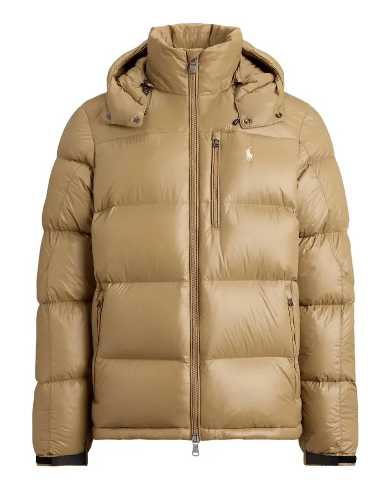 Ralph Lauren Glänzende The Gorham Daunenjacke - Nude Nude