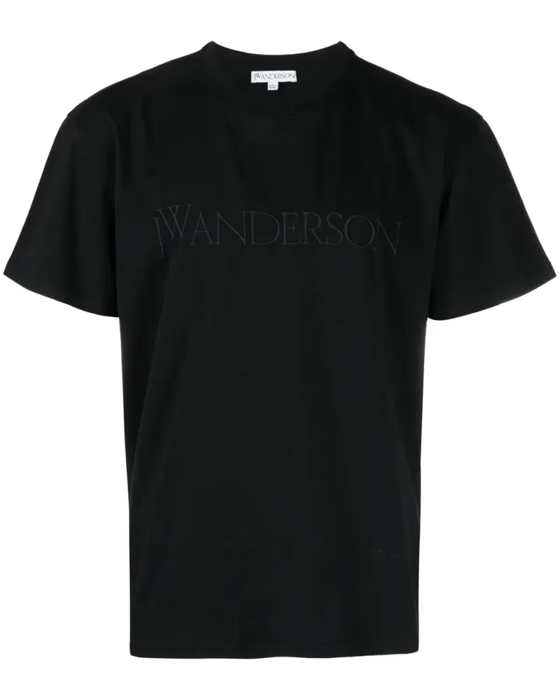 J.W.Anderson T-Shirt mit Logo-Stickerei - Schwarz Schwarz