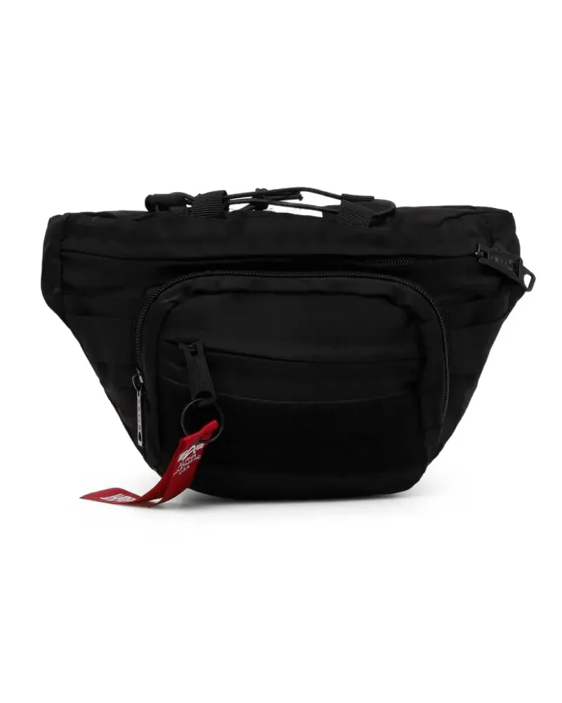 Alpha Industries zip-up belt bag - Schwarz Schwarz
