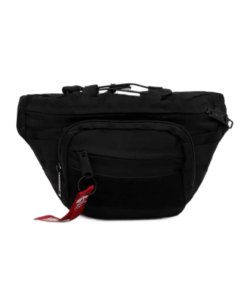 Alpha Industries zip-up belt bag - Schwarz Schwarz