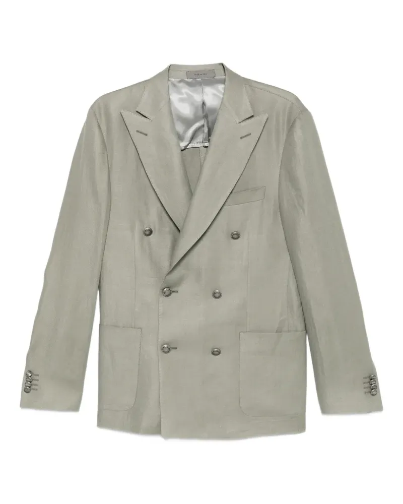 Corneliani Doppelreihige Academy Light Jacke mit aufgesetzter Tasche - Grau Grau