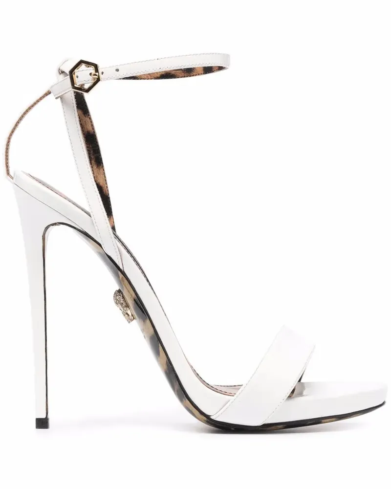 Philipp Plein Sandalen mit hohem Absatz - Weiß Weiß
