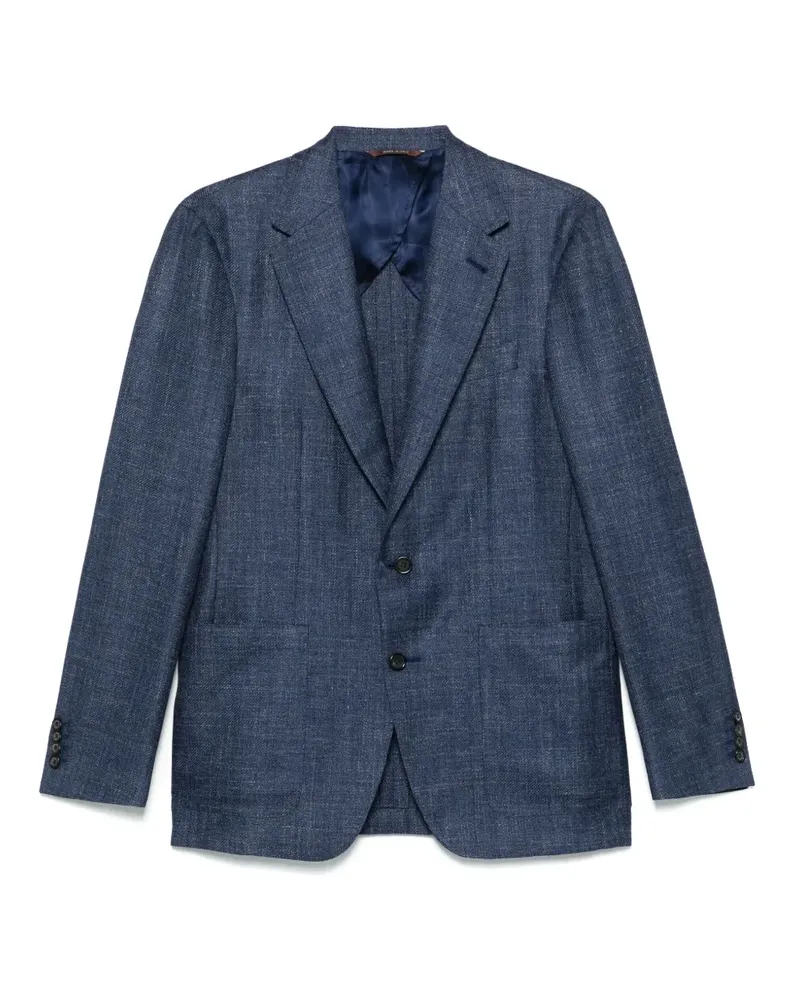 Canali Meliertes Sakko - Blau Blau