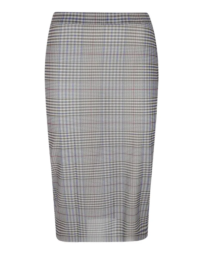 FRANKIE Shop Aurora sheer mesh midi skirt - Nude Nude