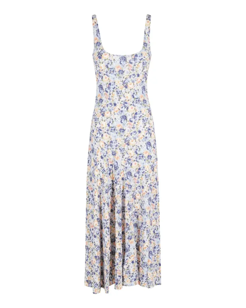 Ulla Johnson Yasna floral-print sleeveless maxi dress - Blau Blau